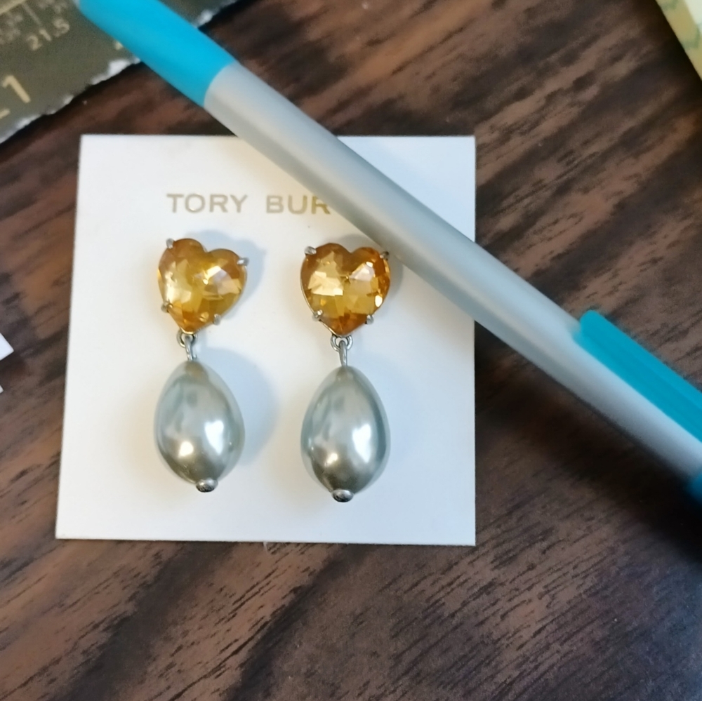Tory Burch Pearl Earrings - Picture 2 of 4